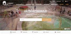 Desktop Screenshot of hajduszoboszlo.hu